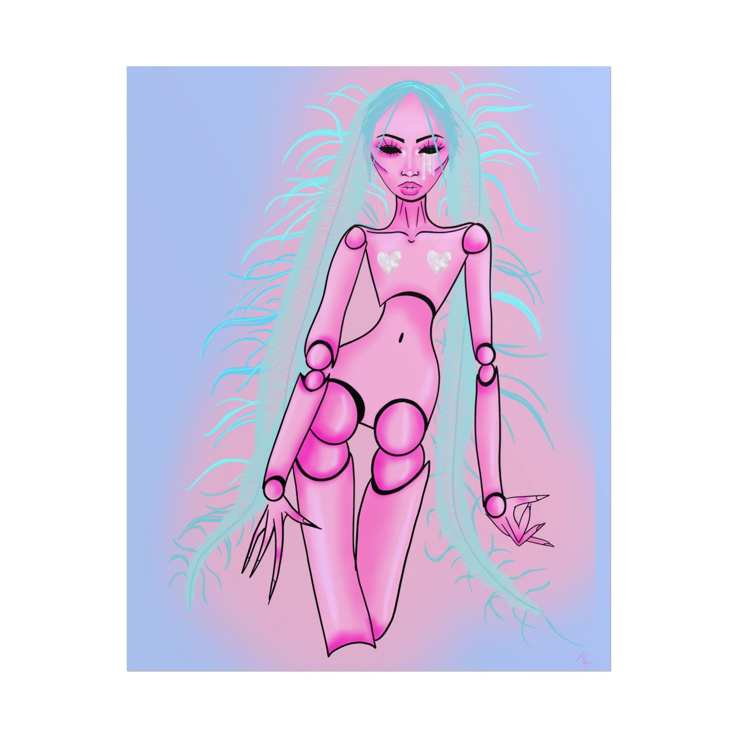 BJD Doll Digital Art Print (Rolled Poster)