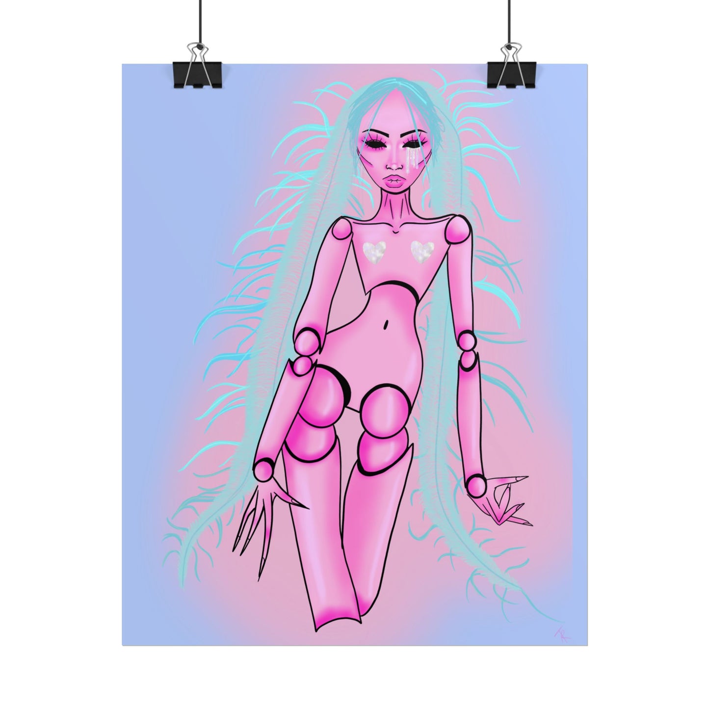 BJD Doll Digital Art Print (Rolled Poster)