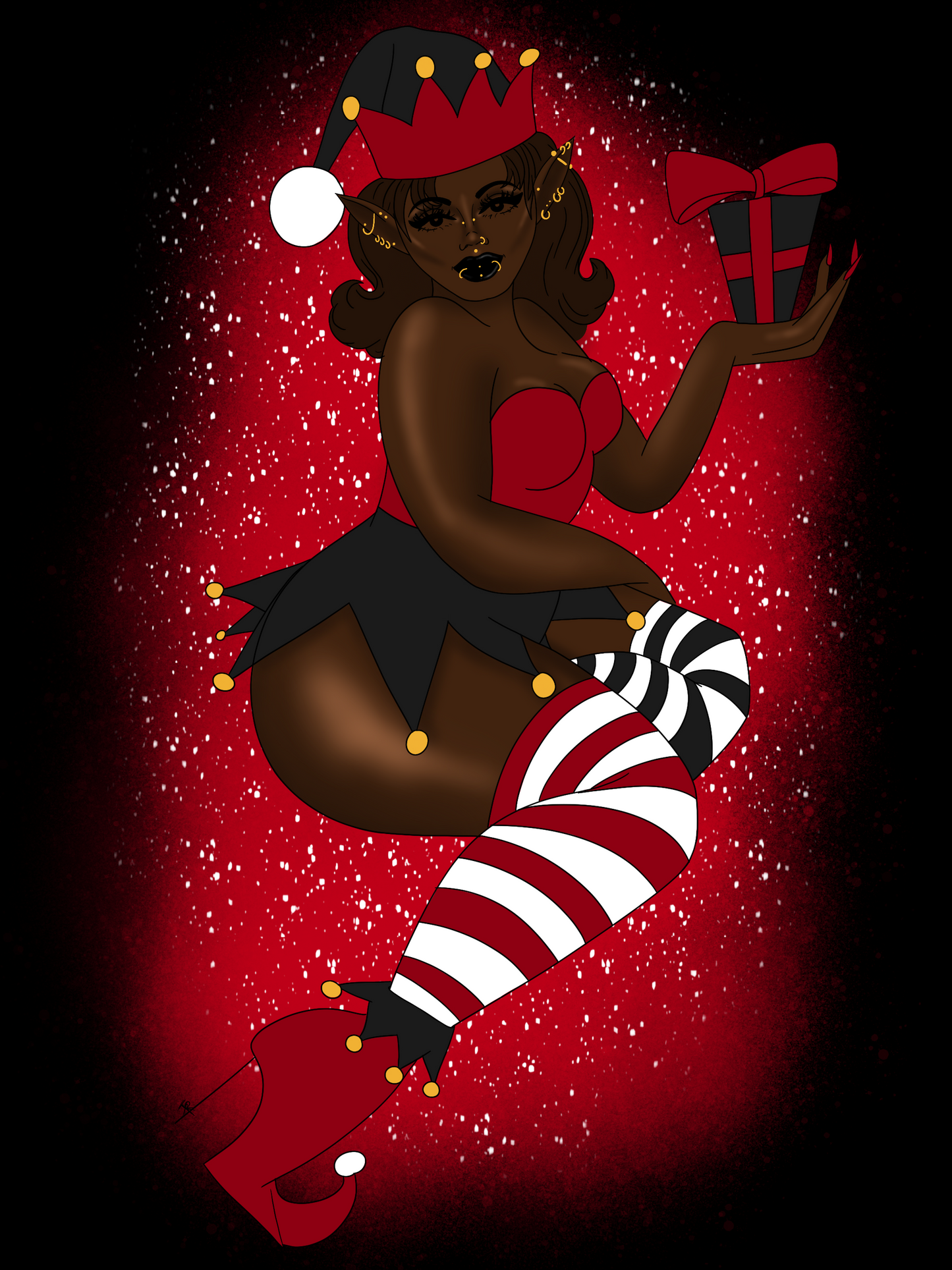 Custom Holiday Pinup