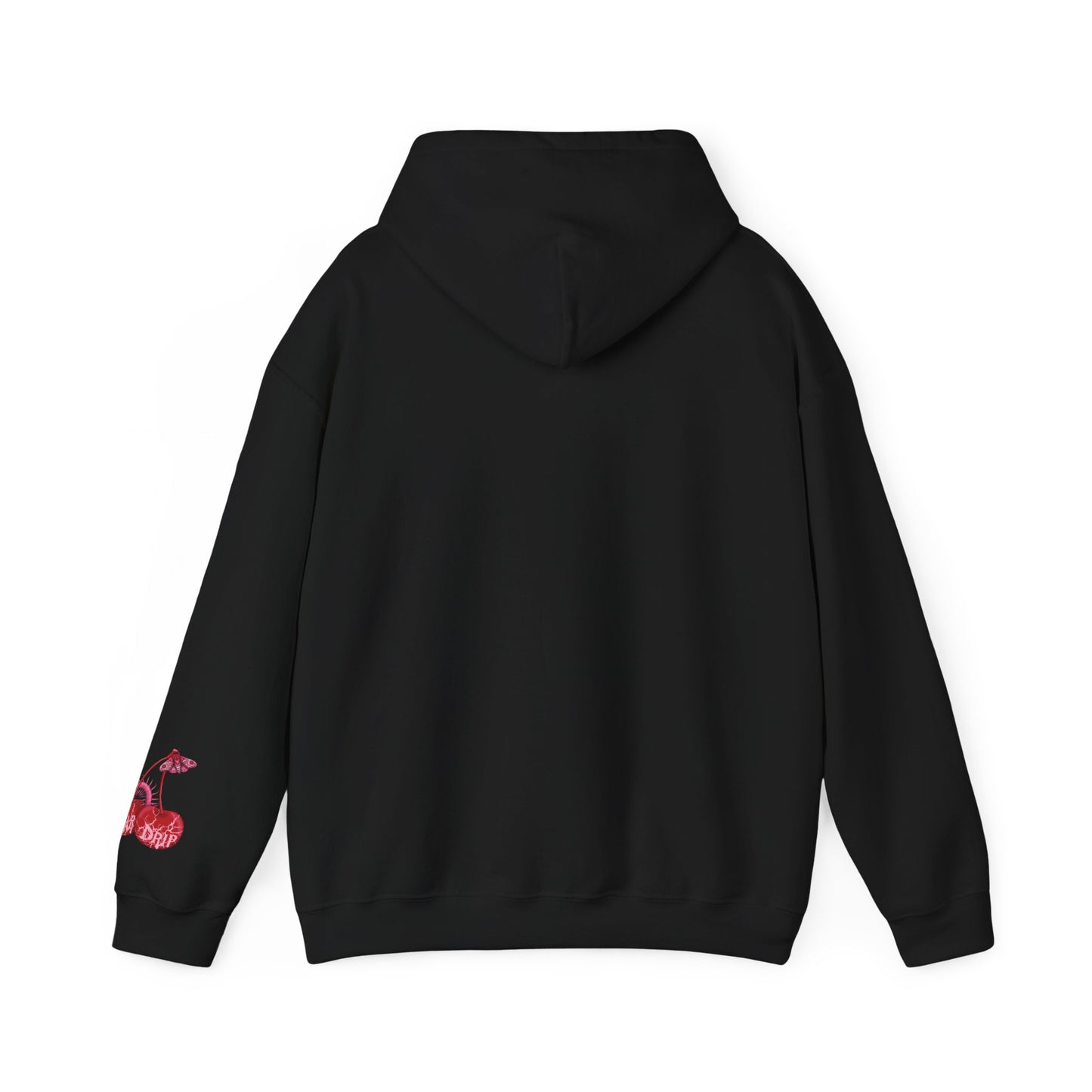 feral doubled headed rat with mace black hoodie back view