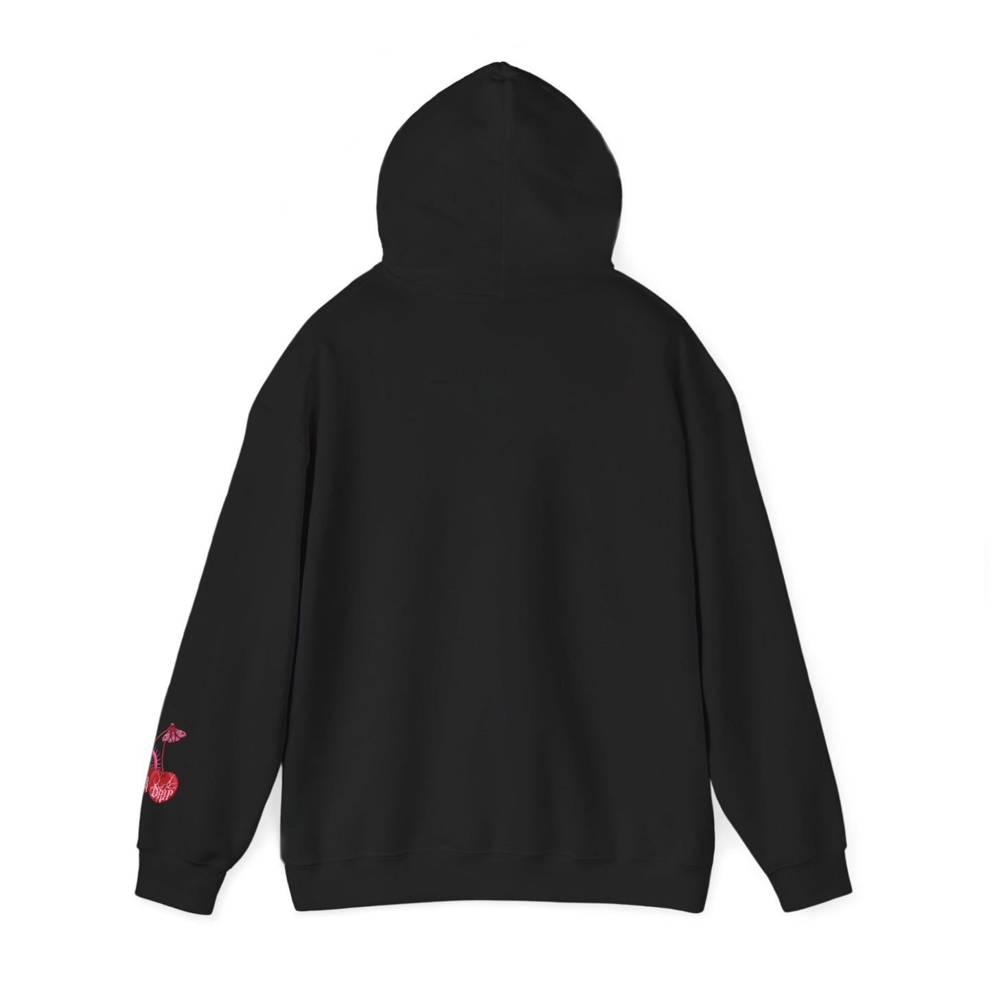 feral doubled headed rat with mace black hoodie back view hood up