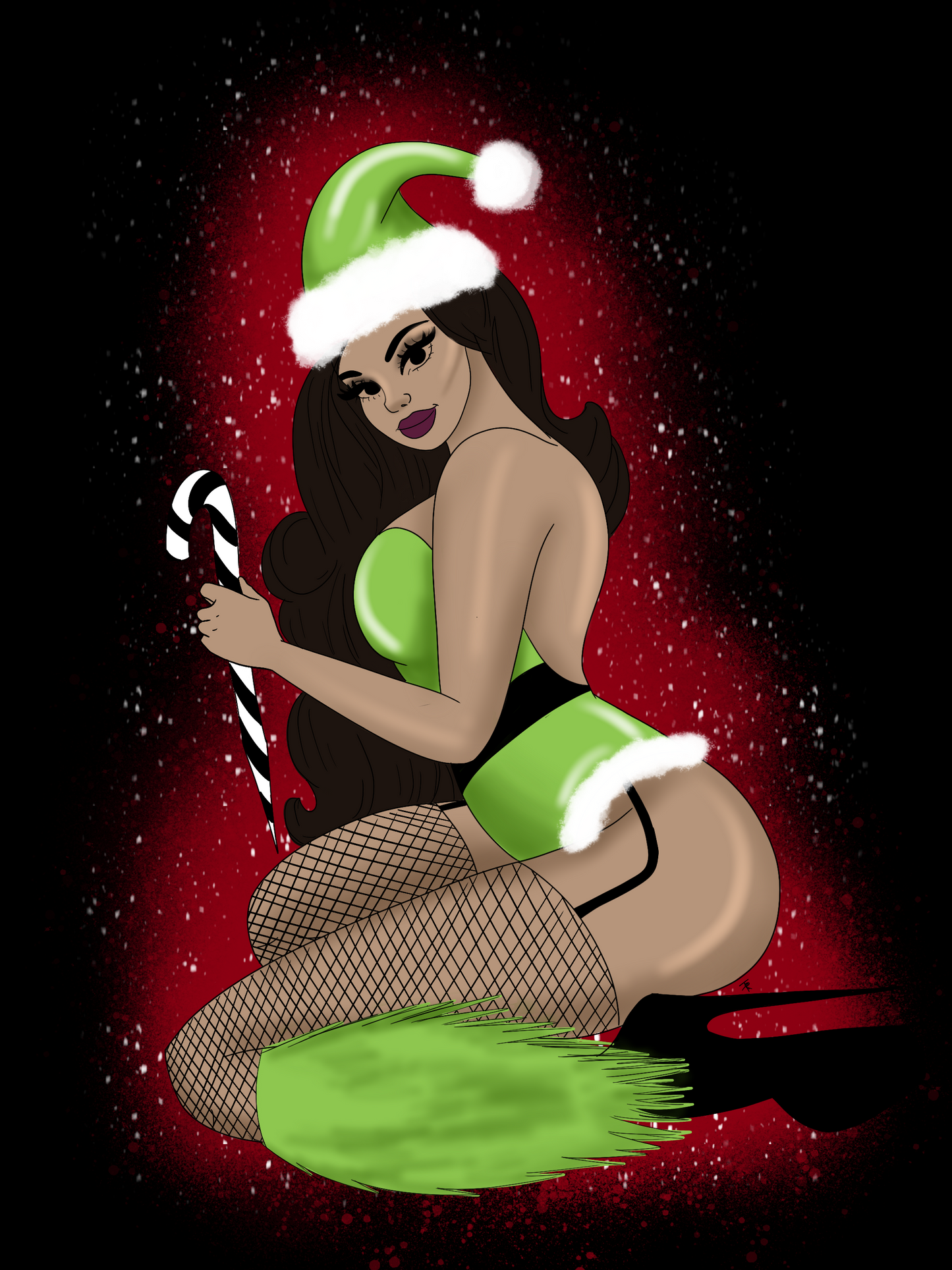 Custom Holiday Pinup