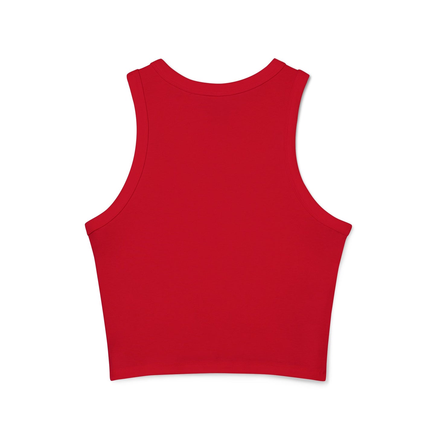 red feral tank top back view