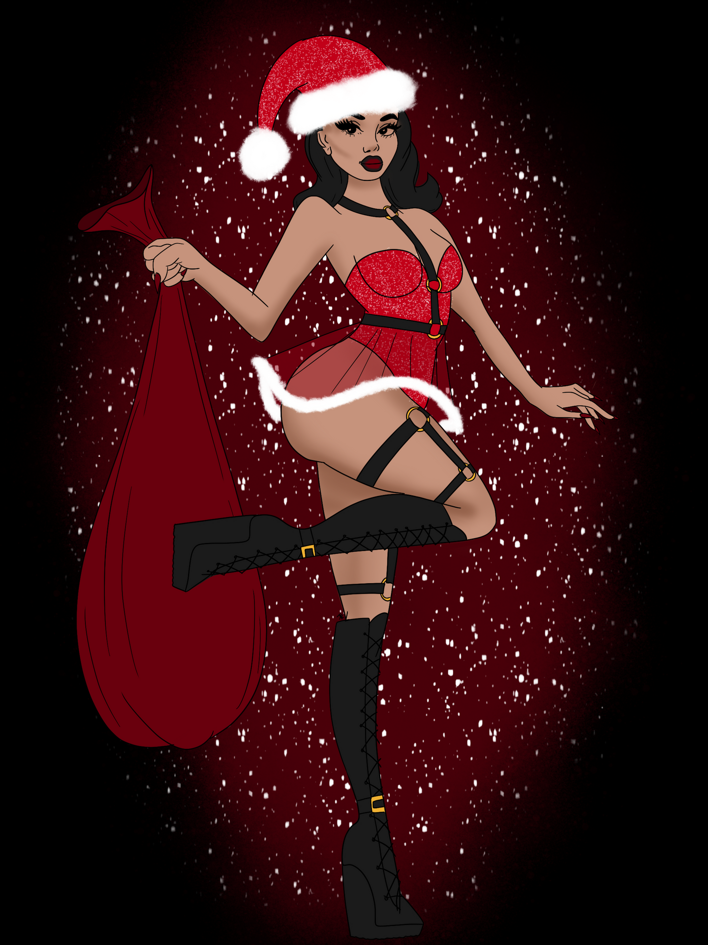 Custom Holiday Pinup