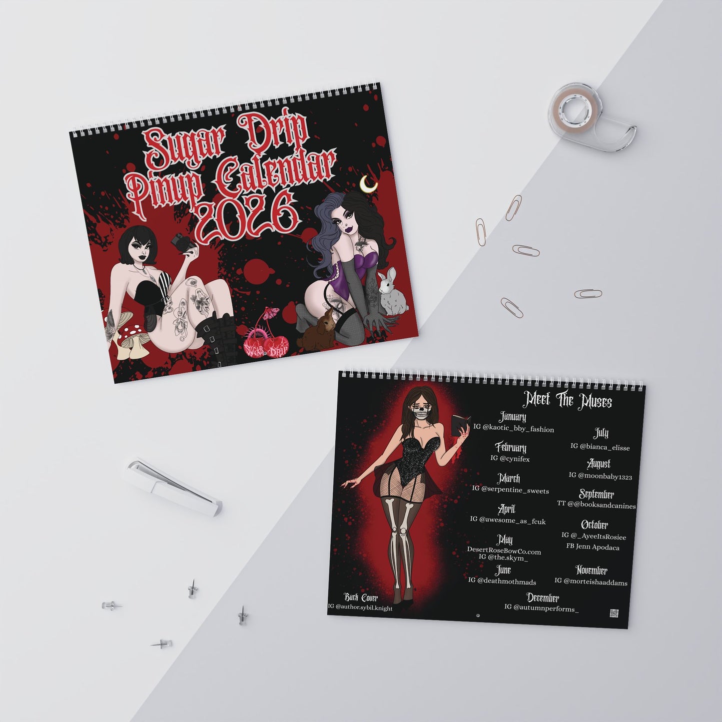 Sugar Drip Pinup Calendar - FIRST ANNUAL! (2026)