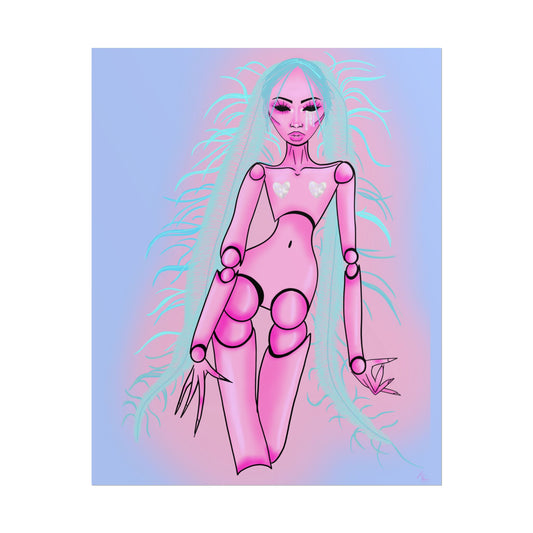 BJD Doll Digital Art Print (Rolled Poster)