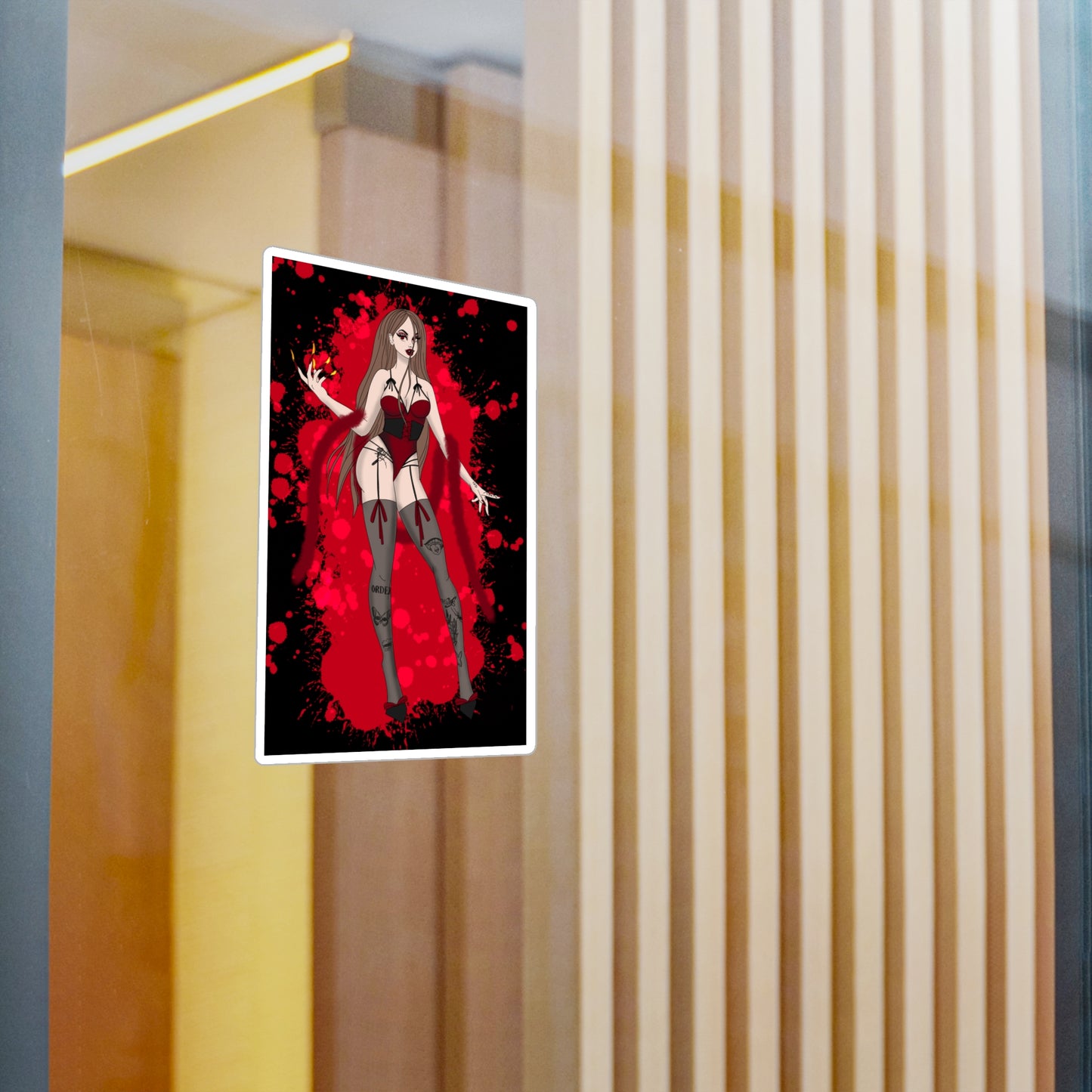 CUSTOM PINUP Sticker Add On - Rectangle Vinyl Decals