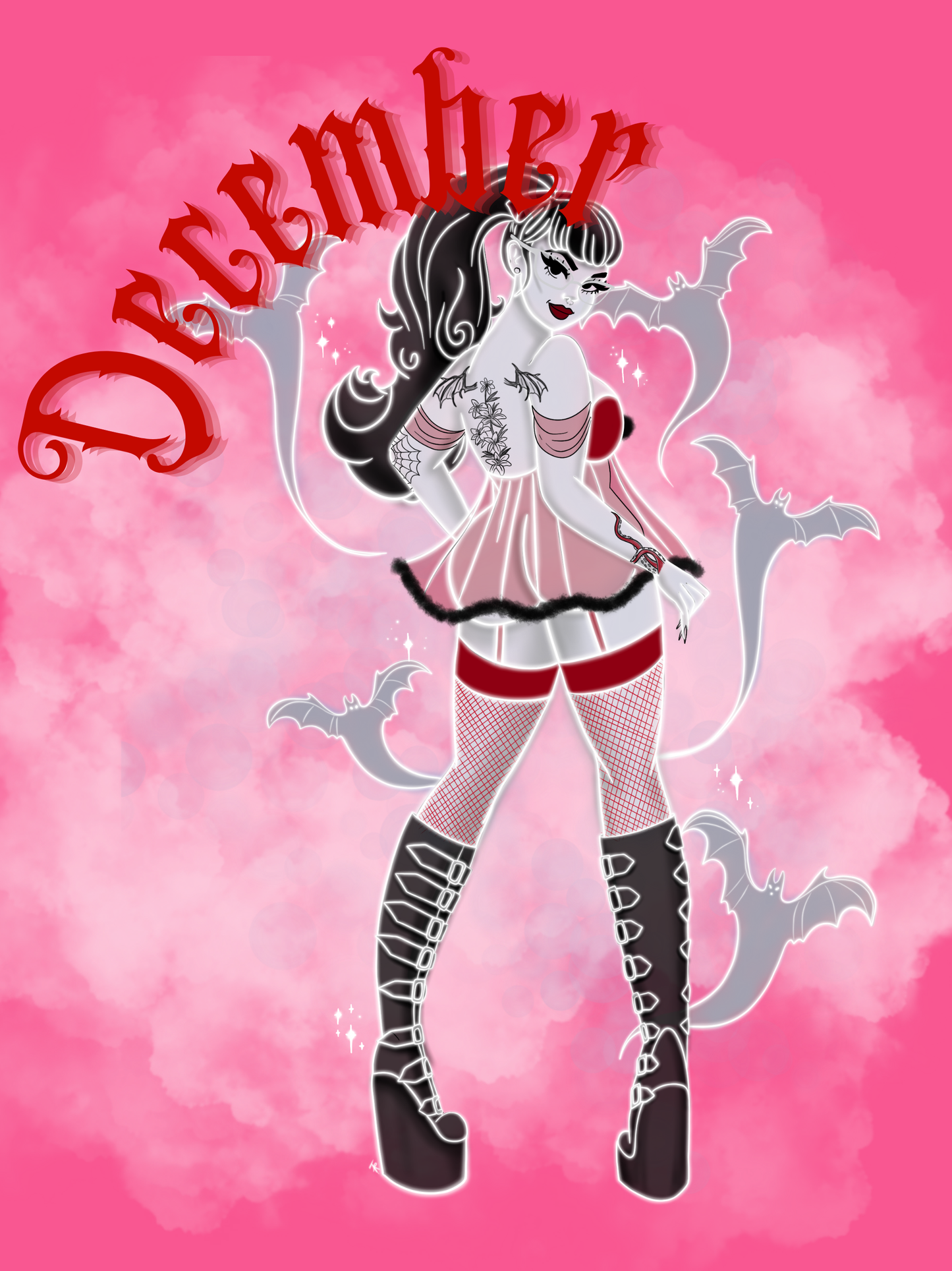December Custom Pinup Art