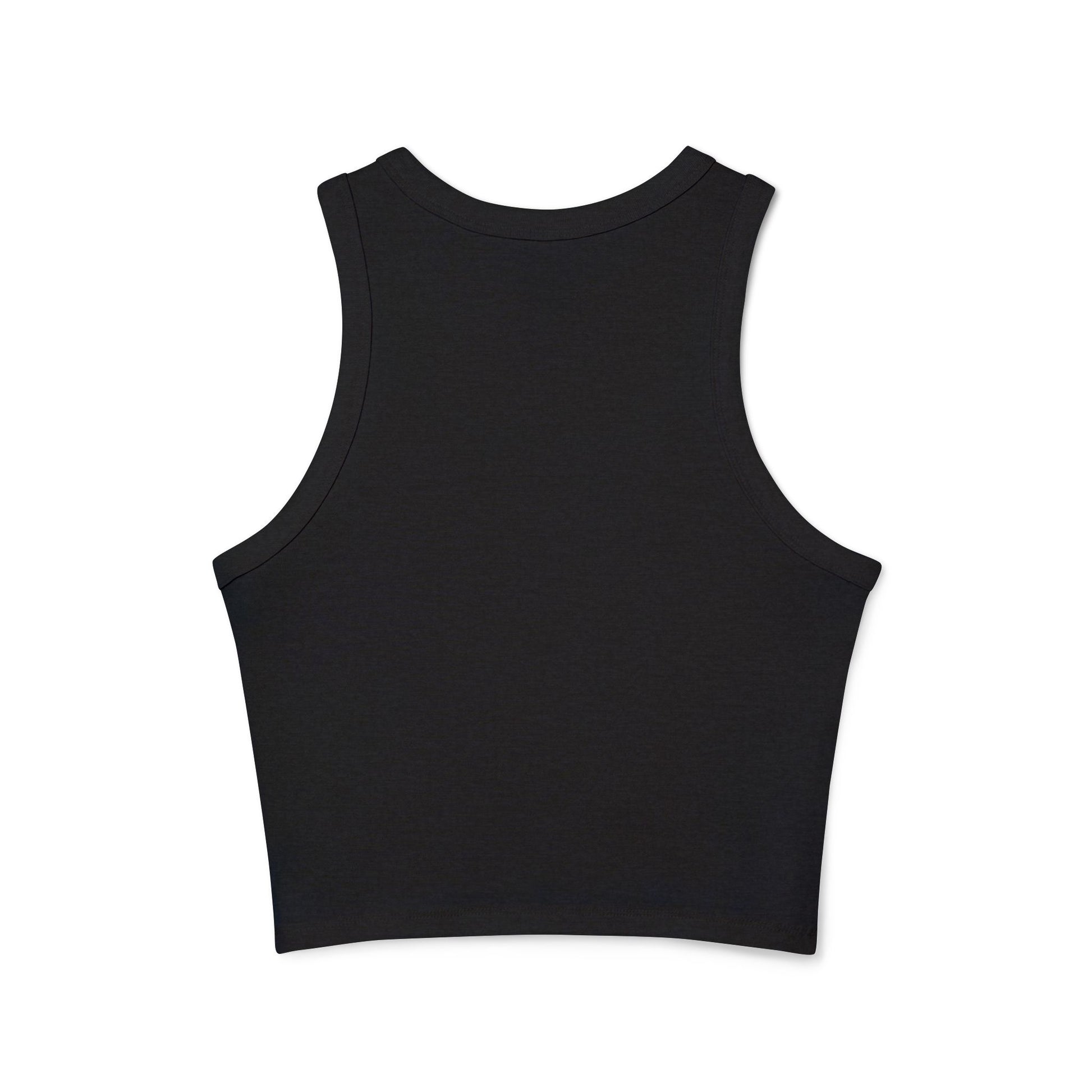 Black tank top on a white background